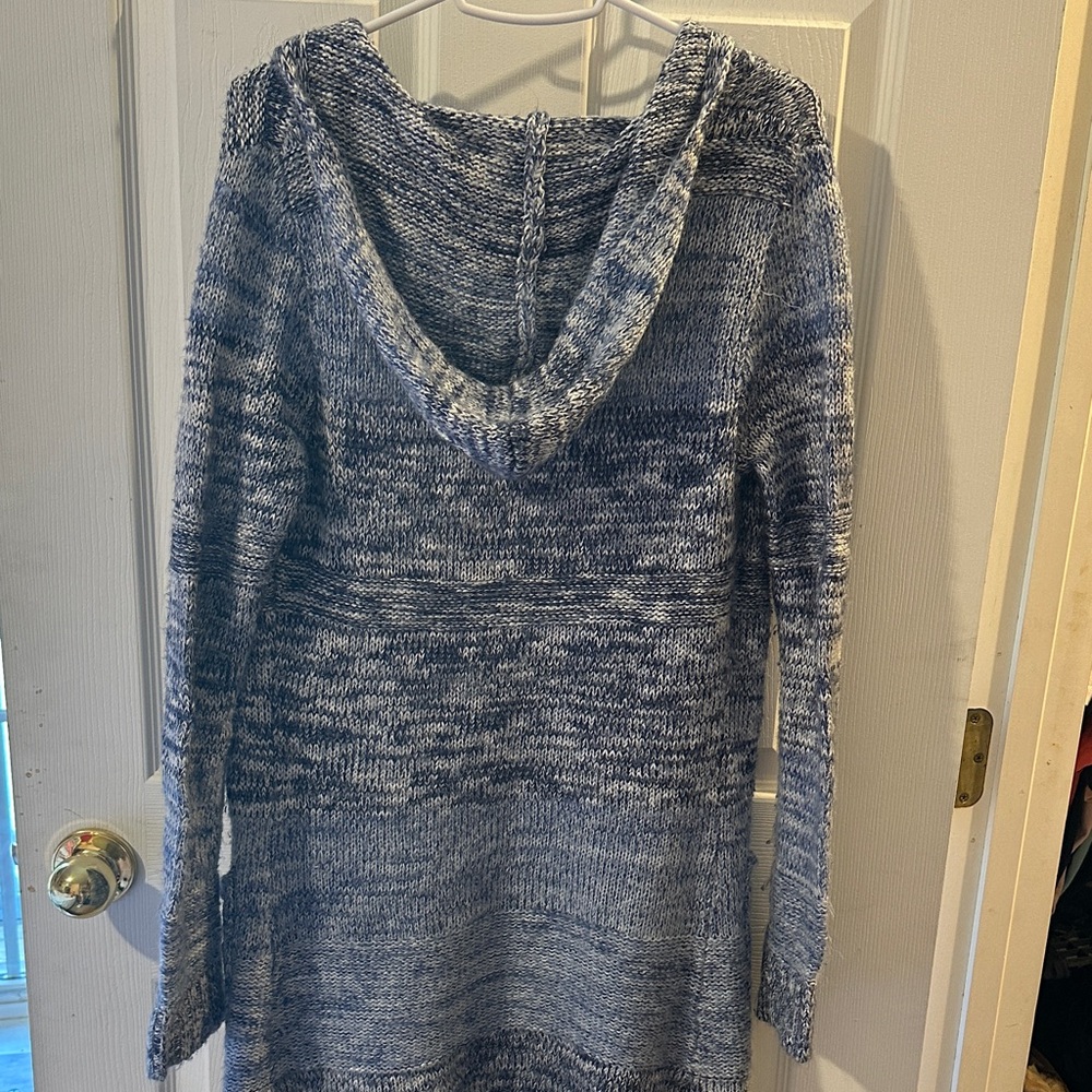 Blue Knit Women's Sweater - Picture 4 of 5